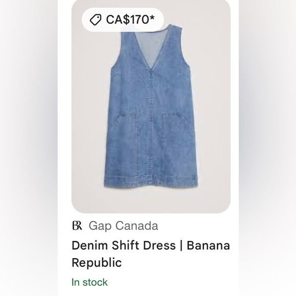 NWT Vintage Gap Banana republic light blue Denim Dress womens large - Picture 10 of 11